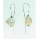 Orecchini perle barocche perno lungo in argento 925